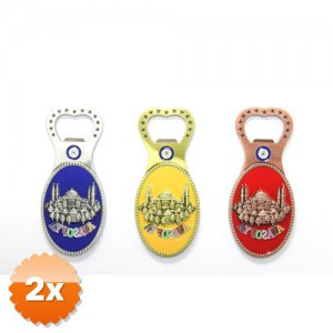 2 Adet Yöresel Ayasofya Magnet ve Açacak 10x4 cm