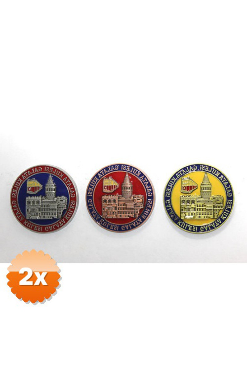 2 Adet Yöresel Galata Kulesi Magnet, 7.5 cm İstanbul Hatıra Süsü