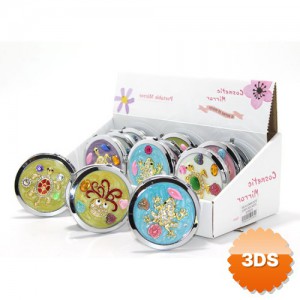 Kabartmalı Desenli El Aynası (7 cm)