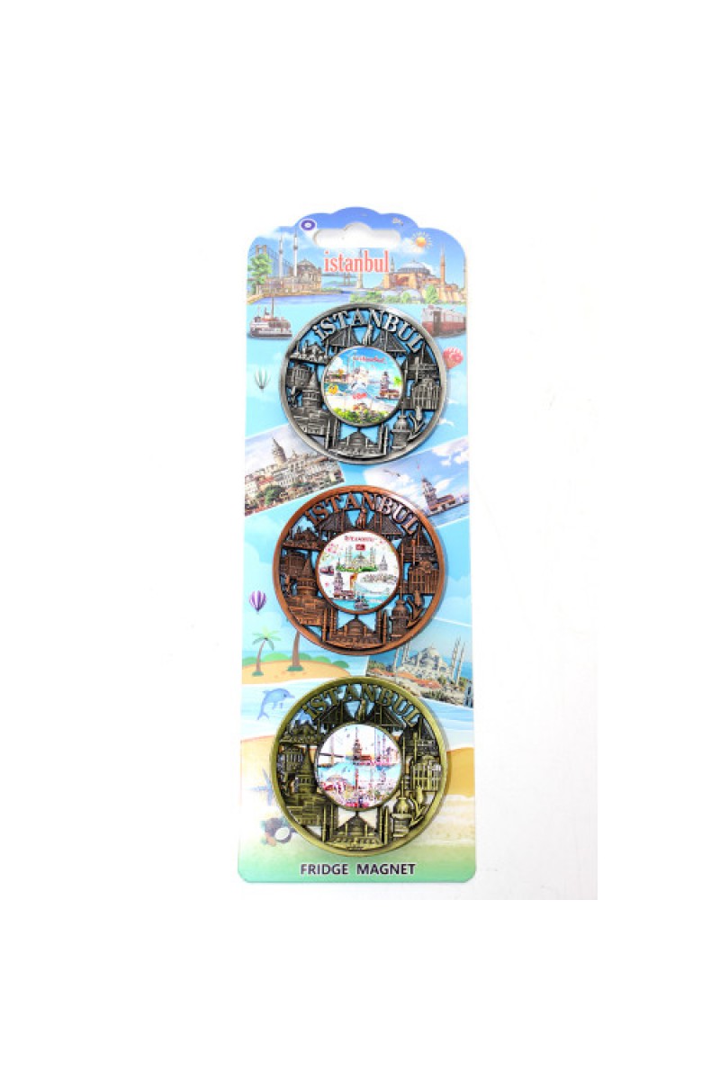 İstanbul Temalı Metal Magnet