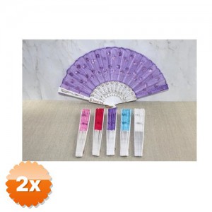 2 Adet Plastik Pullu Yelpaze