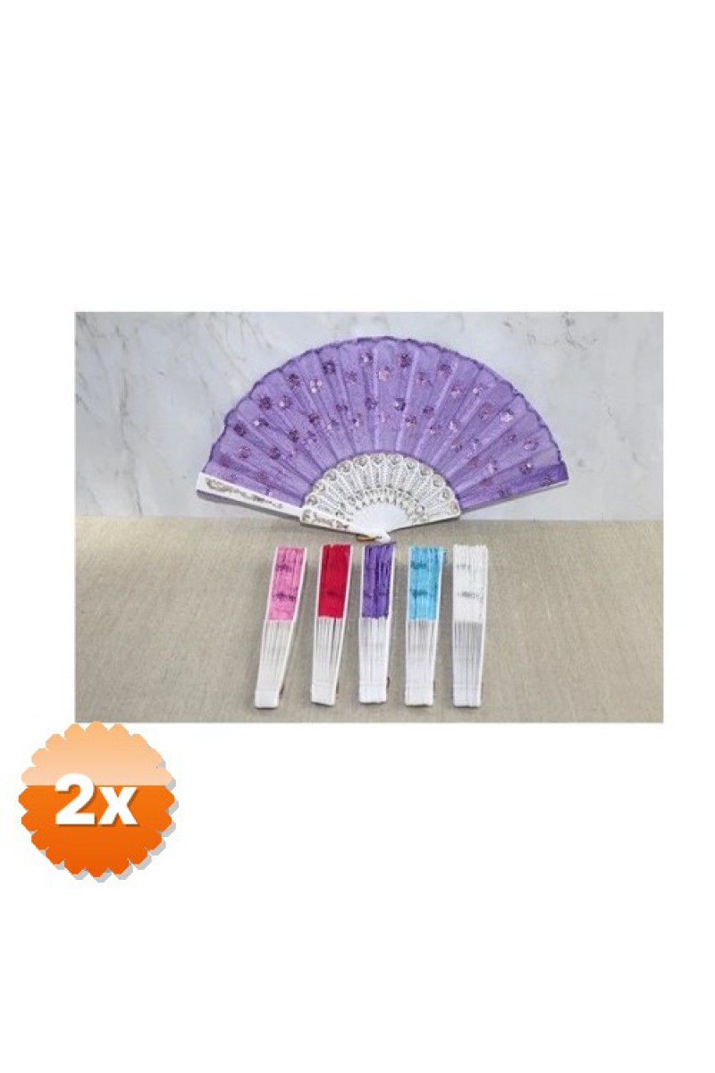 2 Adet Plastik Pullu Yelpaze