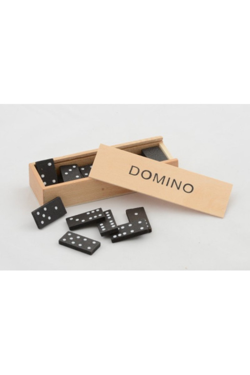 Ahsap Kutulu Domino (15x5 Cm)