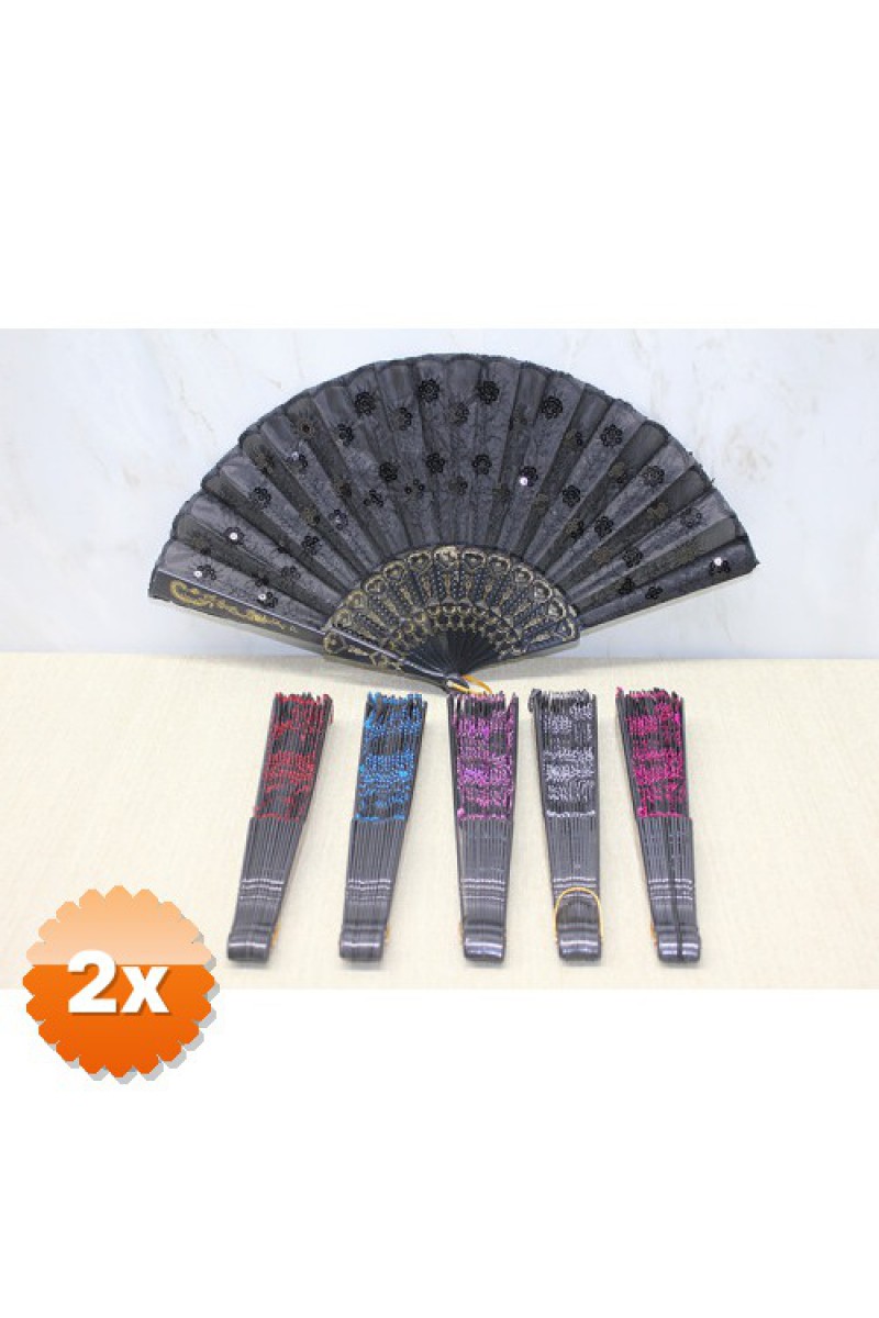 2 Adet Plastik Pullu Yelpaze