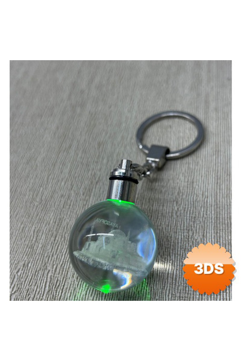 Ledli Ayasofya Tasarımı Kristal Anahtarlık (ALK3803)