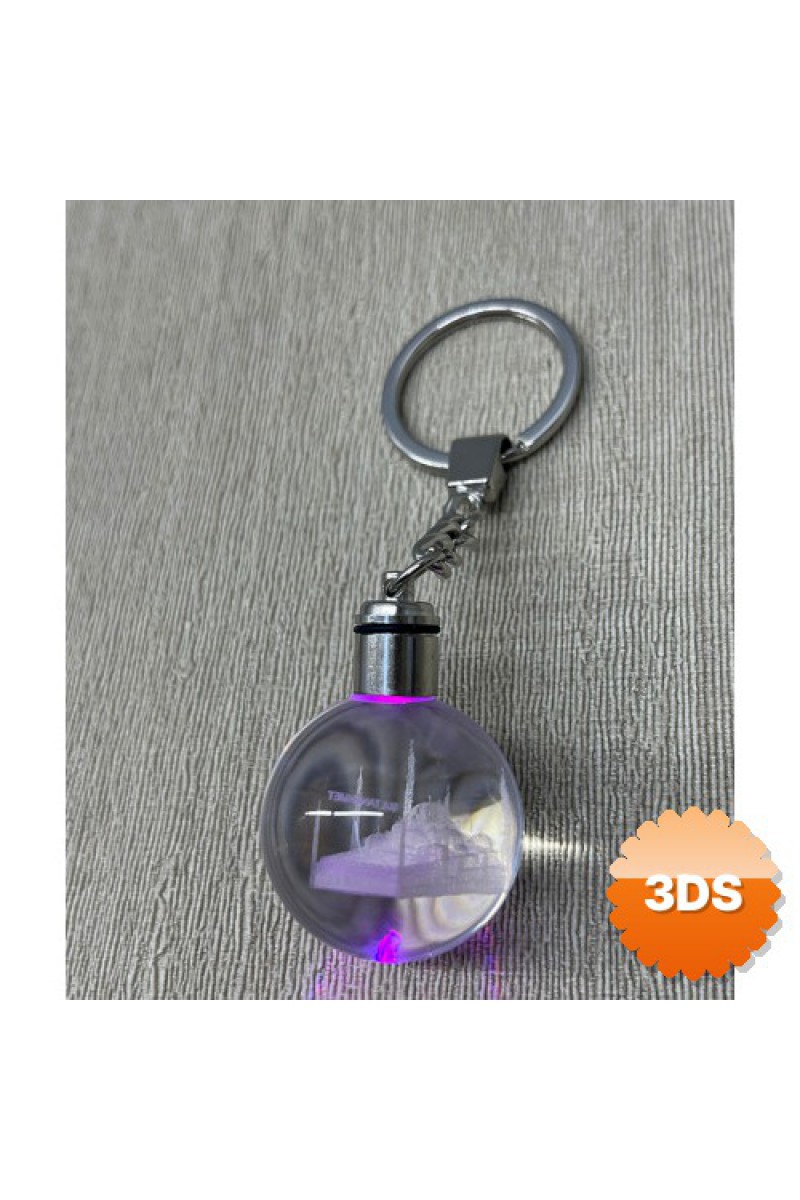 Ledli Sultanahmet Tasarımı Kristal Anahtarlık (ALK3804)