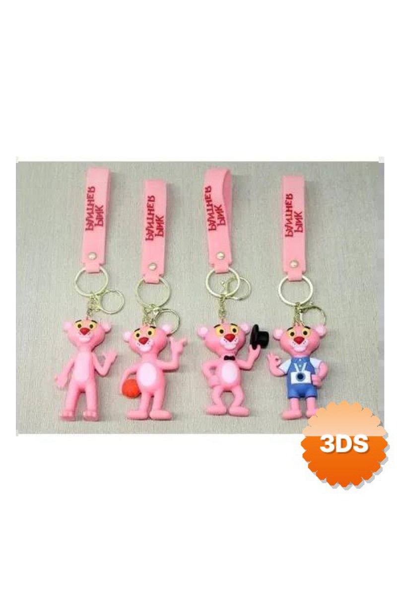 Pembe Panter Silikon Anahtarlık 21 cm