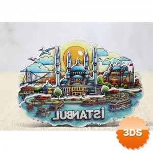 Ahşap İstanbul Temalı Magnet