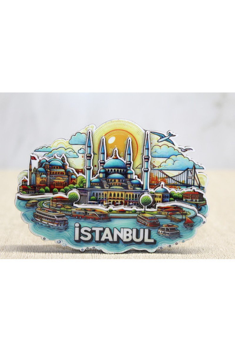 Ahşap İstanbul Temalı Magnet