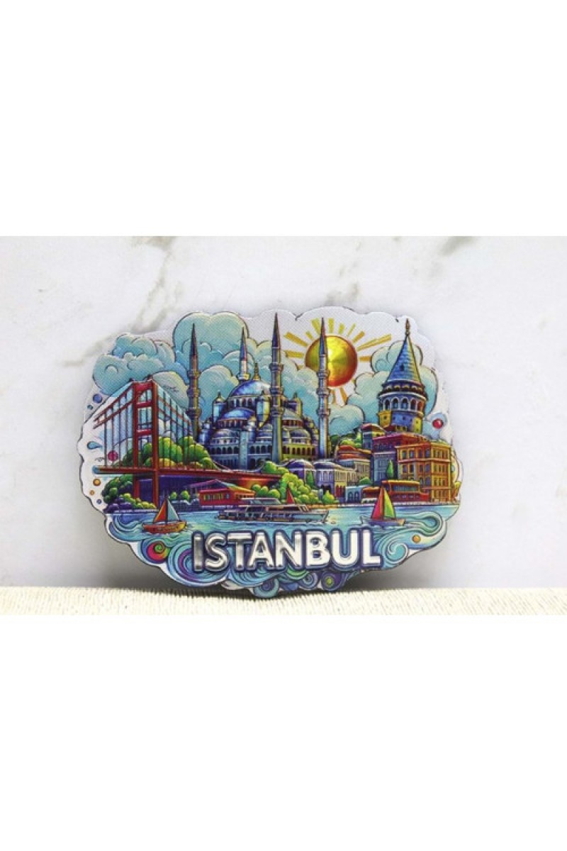 İstanbul Temalı Silikon Buzdolapı Süsü Magnet 10*6