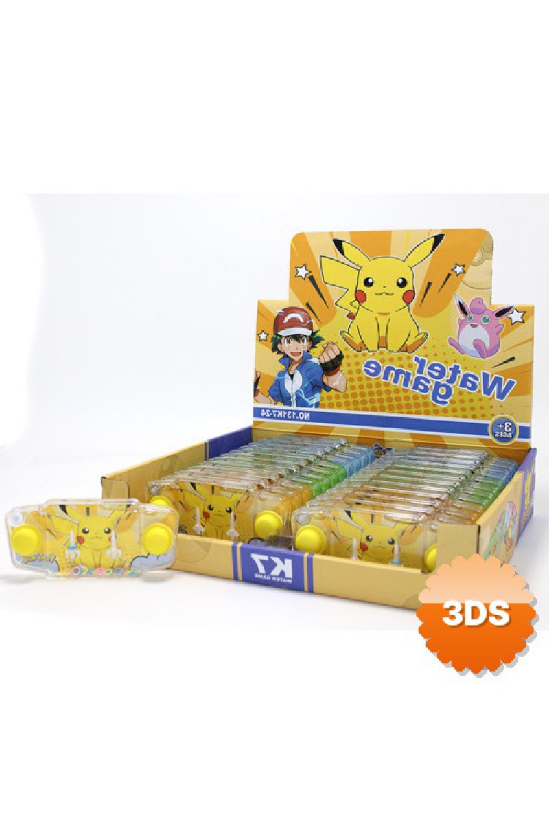 Pikachu Baskılı Sulu Oyun, 14x6,5 cm Şeffaf El Konsolu ALK3990