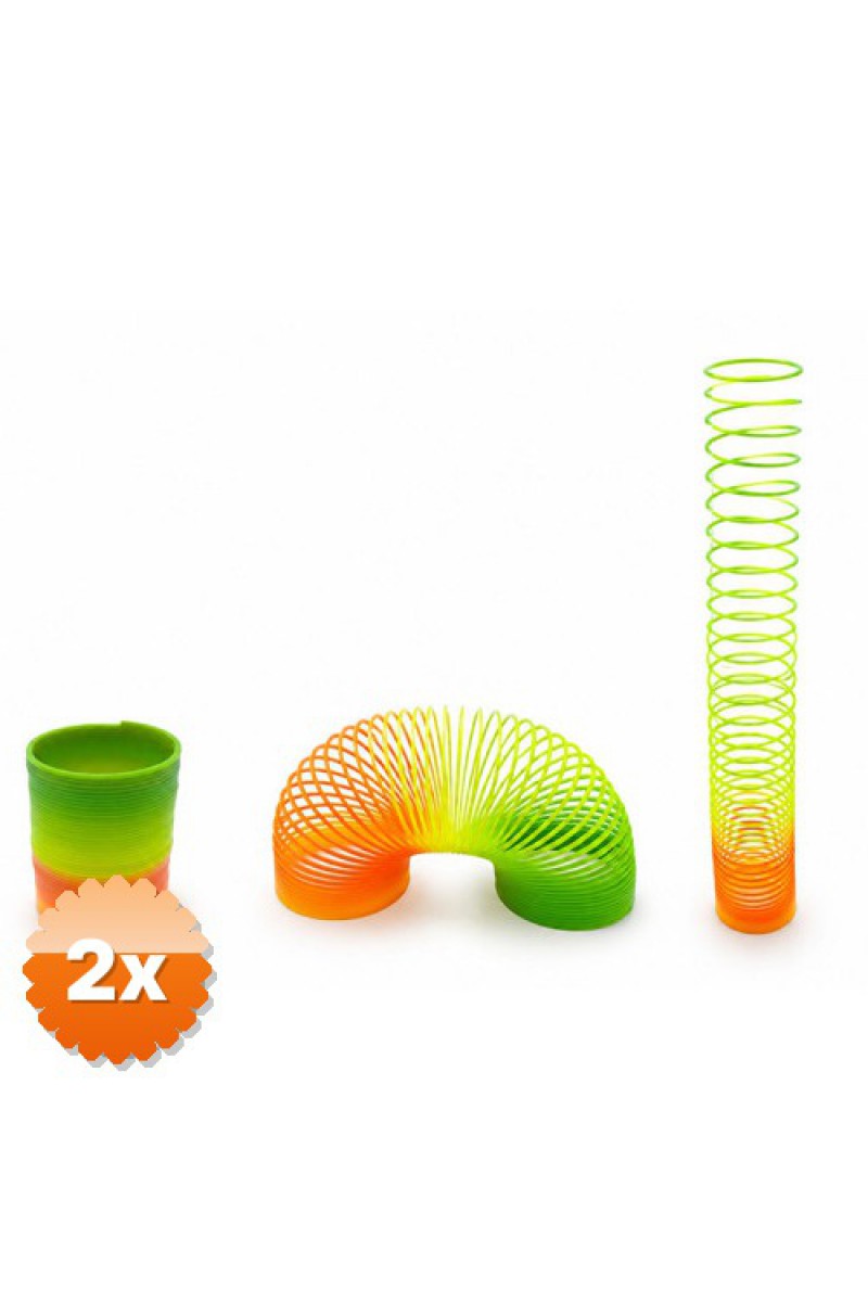 Rainbow Gökkuşağı Stres Yayı Kutulu Küçük Boy Plastik Slinky Oyuncak 5.2x6 cm