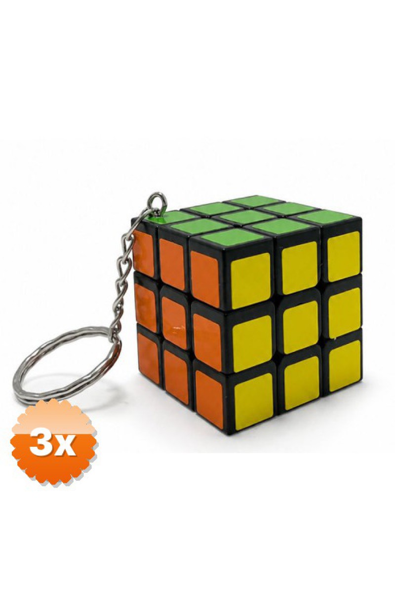 Zeka Küpü Anahtarlık Mini Rubik Küpü Taşınabilir Oyuncak 3 cm