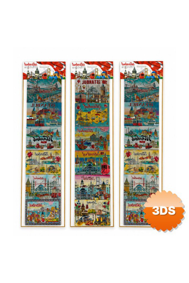 İstanbul Temalı Silikon Buzdolabı Süsü Magnet 6'lı Set