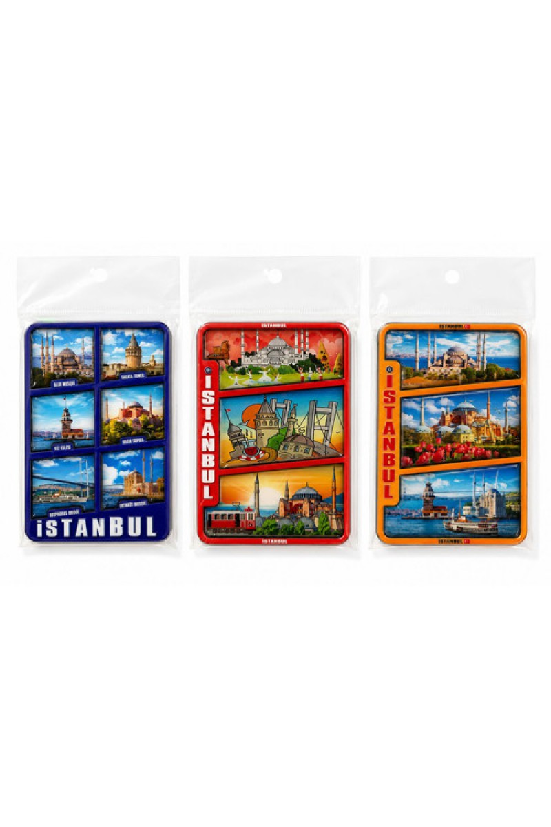 İstanbul Temalı Ahşap Buzdolapı Süsü Magnet
