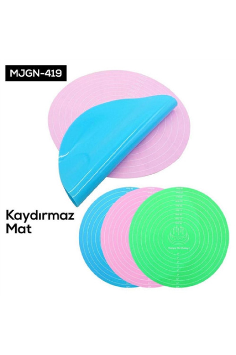 Hamur Açma Matı Silikon Kaydırmaz 50x40 cm