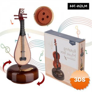 Music Box Ud Kurmalı Minyatür Müzik Kutusu
