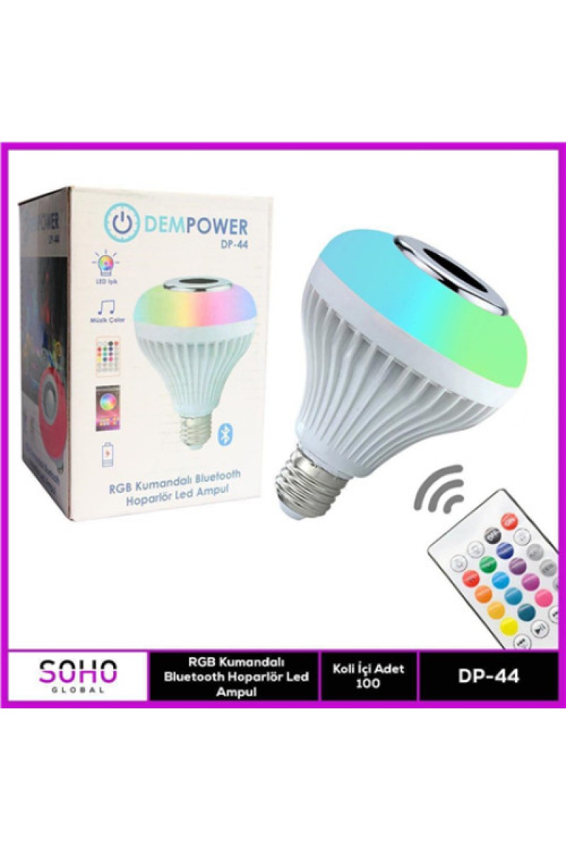 Dempower Müzikli Bluetooth Ampul
