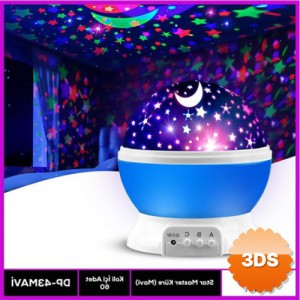 Star Master Dönerli Gece Lambası, 360 Derece RGB Projeksiyonlu