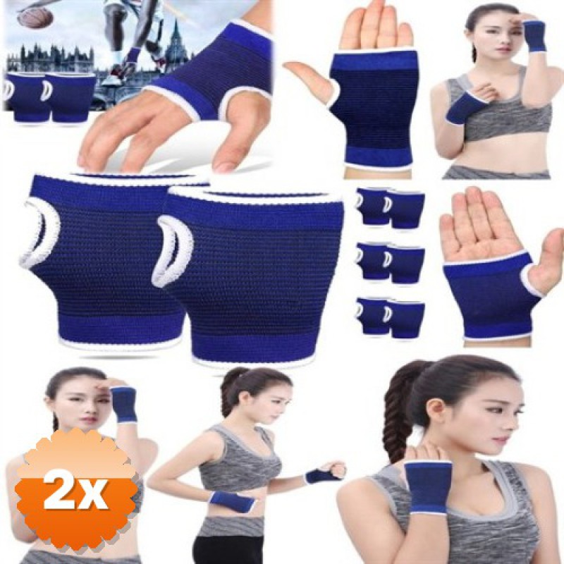2 Adet Mavi Sporcu Bandaj El Bilekliği