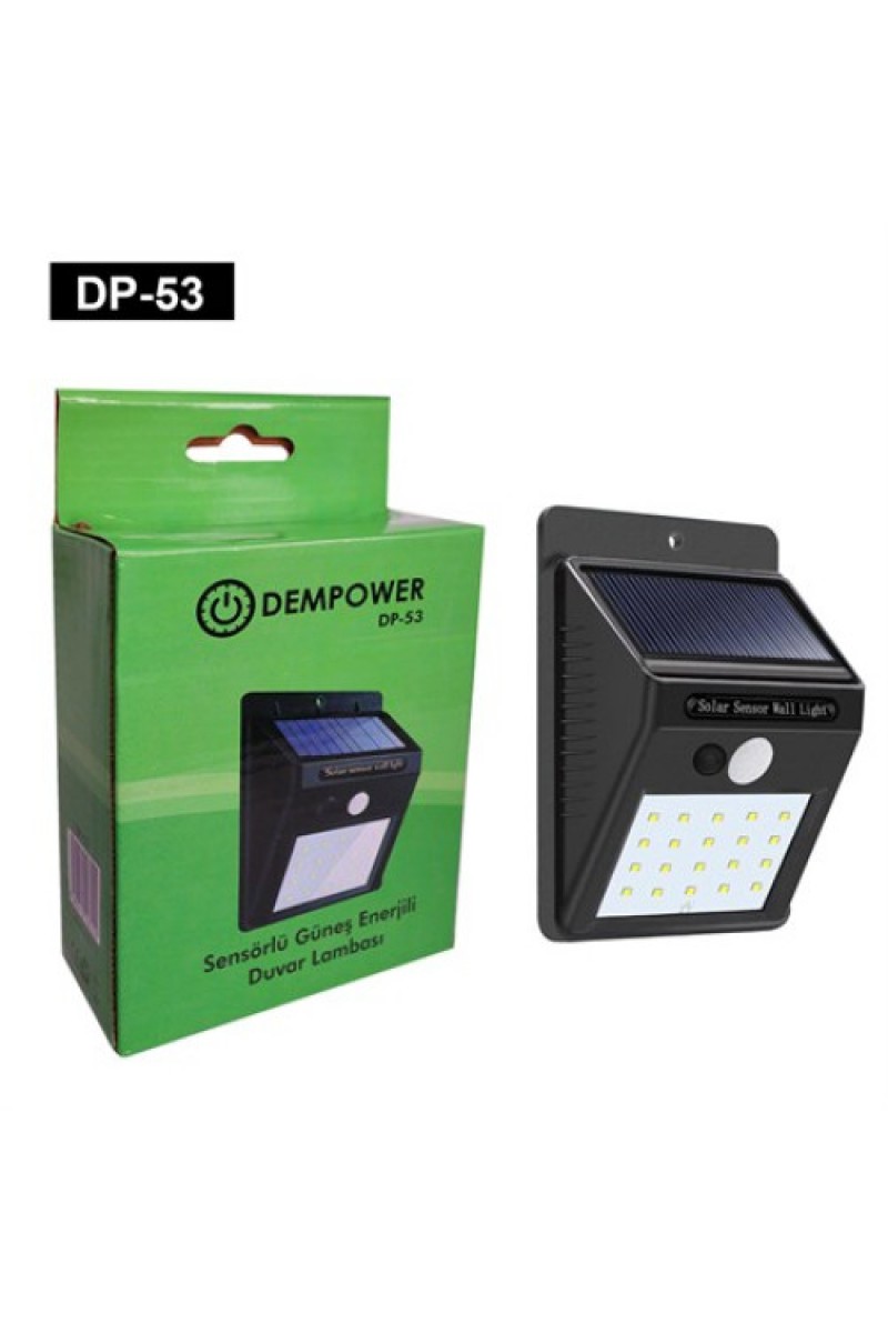 Sensörlü Güneş Enerjili LED Lamba