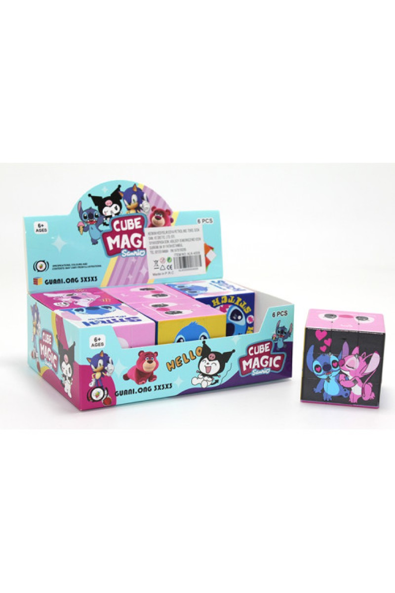 Stitch Baskılı Zeka Küpü Karakter Tasarımlı Küp Oyuncak 5x2 cm