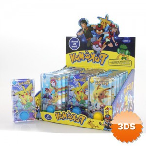 Pokemon Baskılı Sulu Oyun Tek Butonlu Dikdörtgen Su Oyunu