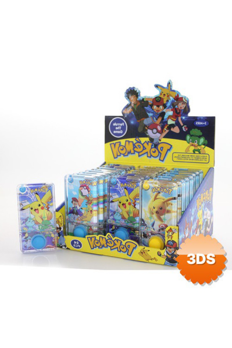Pokemon Baskılı Sulu Oyun Tek Butonlu Dikdörtgen Su Oyunu