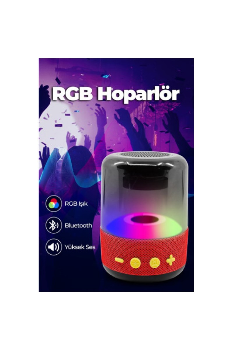 RGB Işıklı Yüksek Ses Hoparlör