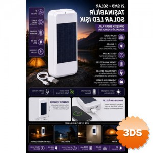 Taşınabilir Solar Led Power Bank