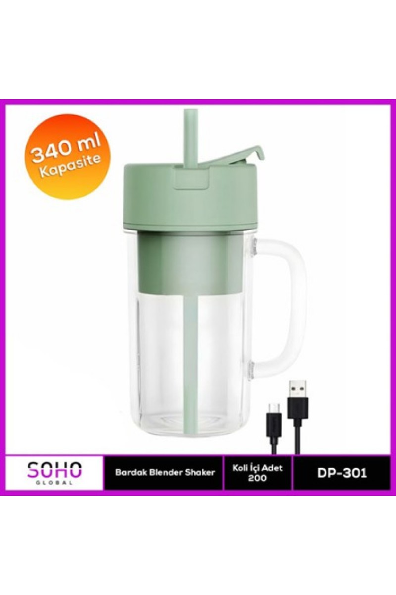Bardak Blender Shaker Şarjlı Taşınabilir