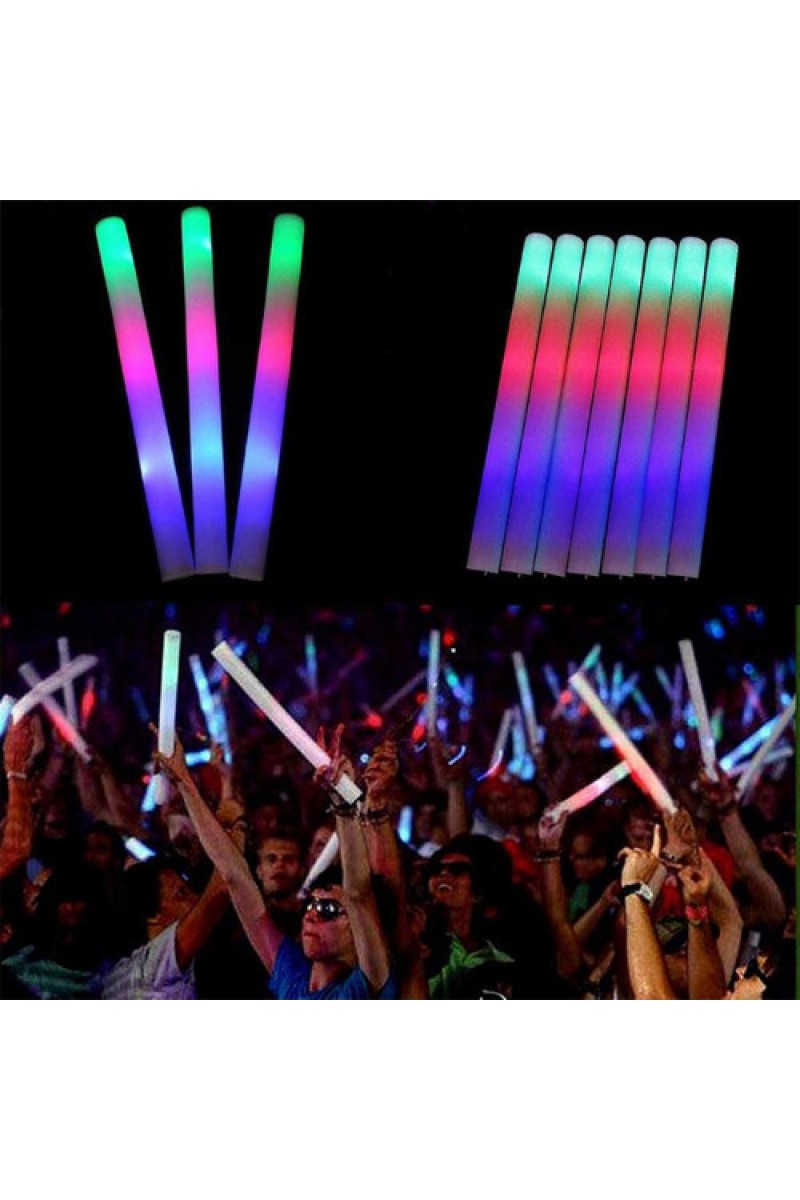 Led Işıklı Rengarenk Sünger Parti Çubuk 46 cm