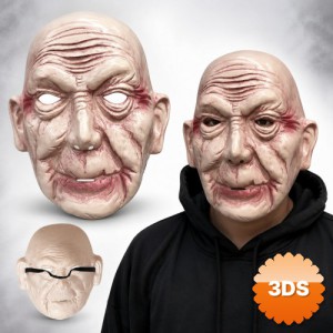 Korkunç Yaşlı Adam Gerçekçi İhtiyar Maske