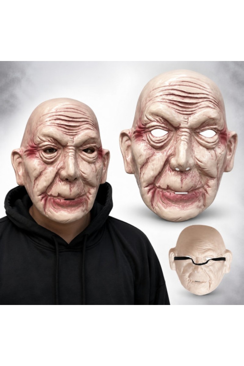 Korkunç Yaşlı Adam Gerçekçi İhtiyar Maske