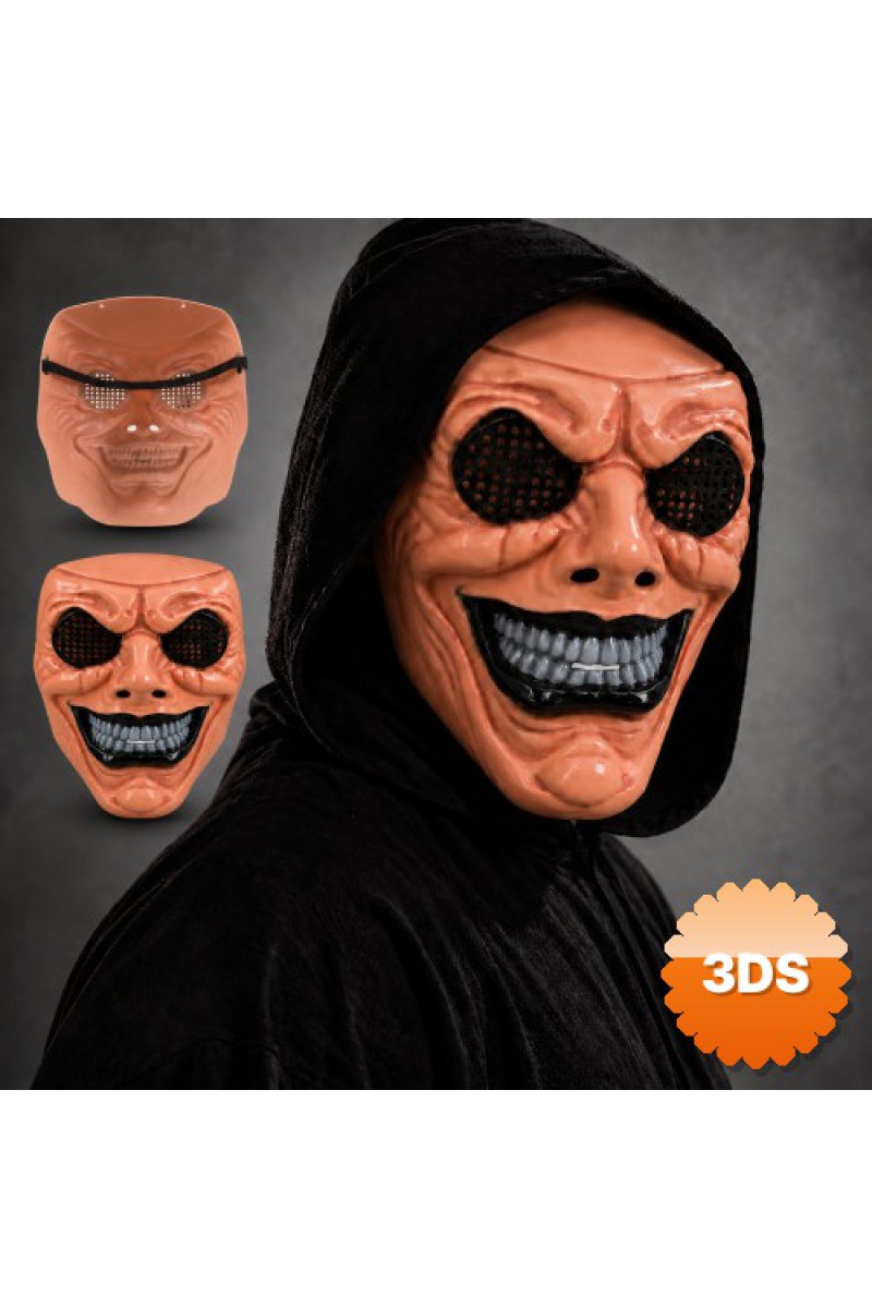 Siya​h Ağız ve Beyaz Diş Detaylı File Gözlü Maske
