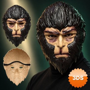Wukong Maymun Kral Görünümlü Plastik Maske
