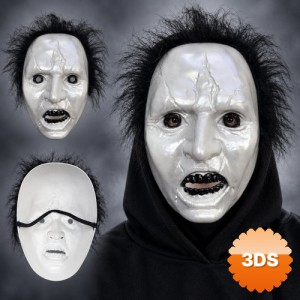 Michael Myers Plastik Korku Maskesi Siyah Saçlı