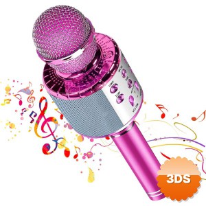Kablosuz Hoparlörlü Bluetooth Karaoke Mikrofonu USB ve Micro SD Destekli