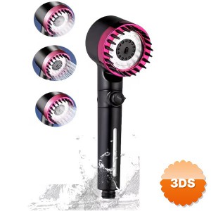 Pembe 3 Modlu Filtreli Duş Başlığı