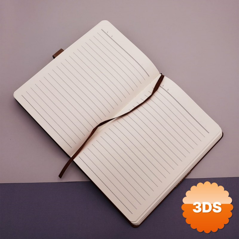 Taba Rengi Termo Deri Defter ve Metal Roller Kalem Seti
