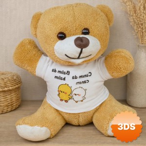 Canım da Canım Balım da Balım Tişörtlü Peluş Ayıcık 25 cm