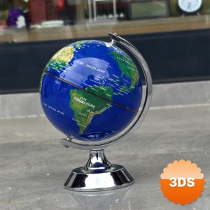Metal Ayaklı Mavi Dünya Küresi 16 cm