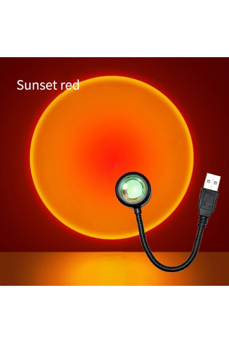 Taşınabilir USB Sunset Gün Batımı Ambiyans Işığı Lamba 360 Derece