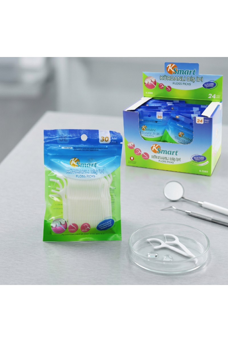 2 Paket - Kürdanlı Diş İpi - 30'lu Paket