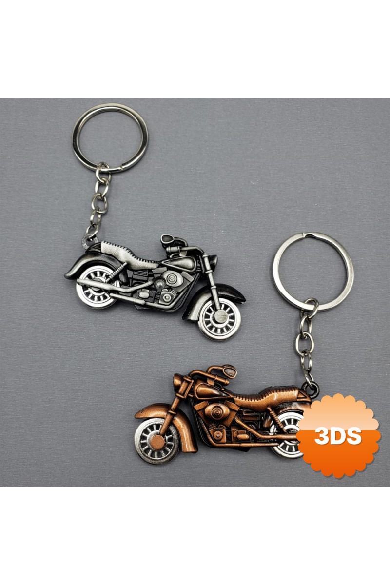 Motor Tasarımlı Metal Anahtarlık Klasik Motosiklet Modeli 10 cm