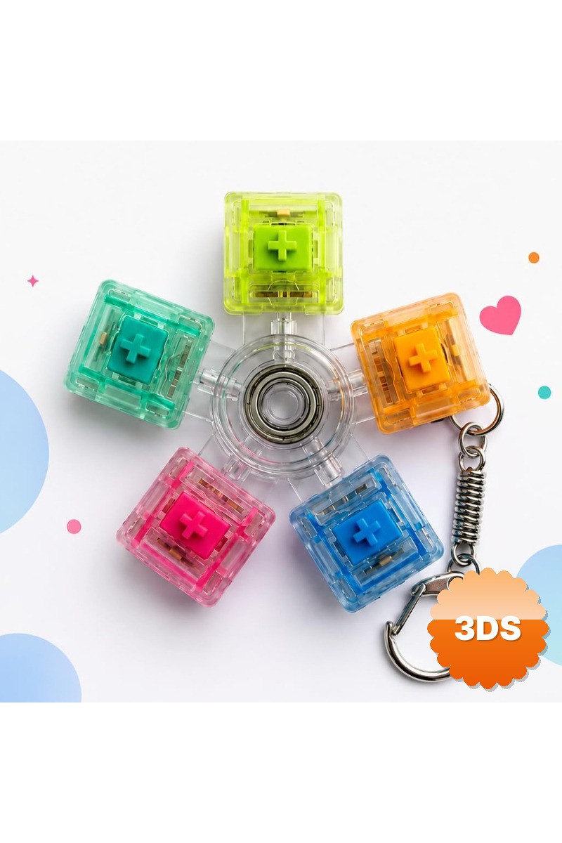 Mekanik Switch Klavye Stres Çarkı Renkli Tuşlu Fidget Oyuncak