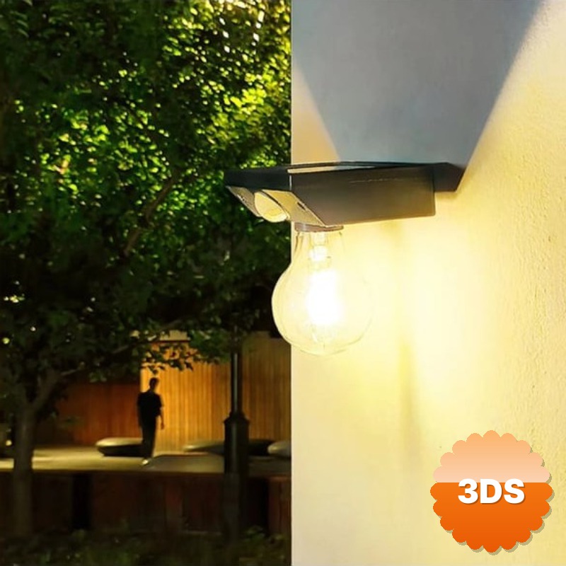 Solar Sensörlü LED Ampul Lamba Güneş Enerjili Dış Mekan Aydınlatma