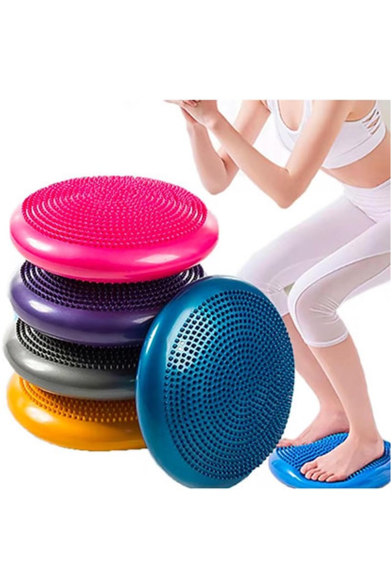 Denge Diski Dikenli Masaj Yüzeyli Pilates ve Koordinasyon Minderi