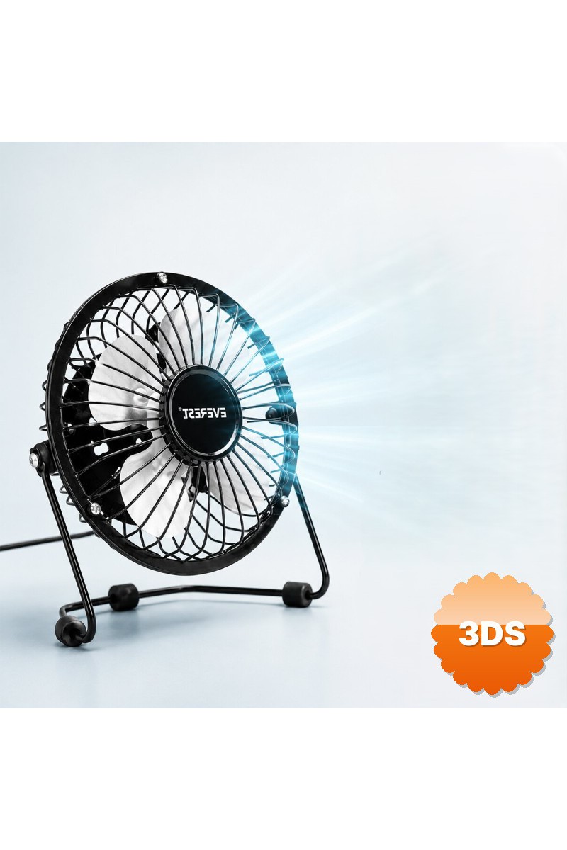 Masaüstü Mini USB Fan Metal Gövdeli Ultra Sessiz