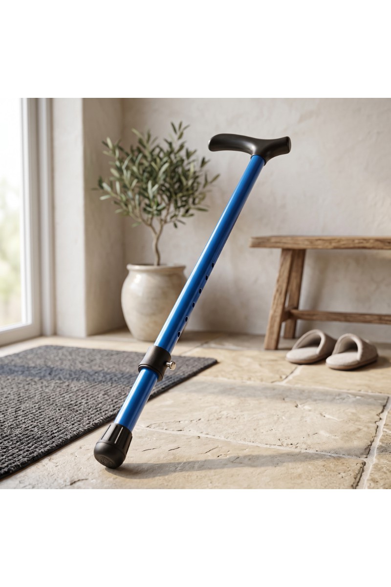 Ayarlanabilir Metal Pimli Baston - Ergonomik Saplı - Yürüyüş Desteği